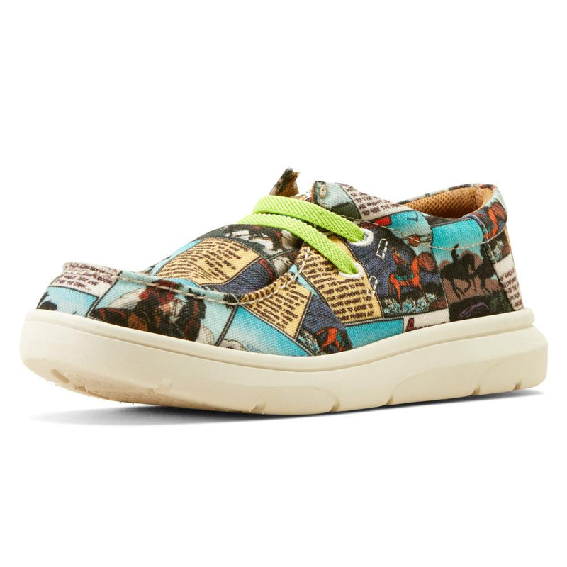 Youth Hilo Western Comic Book Print Casual Shoes