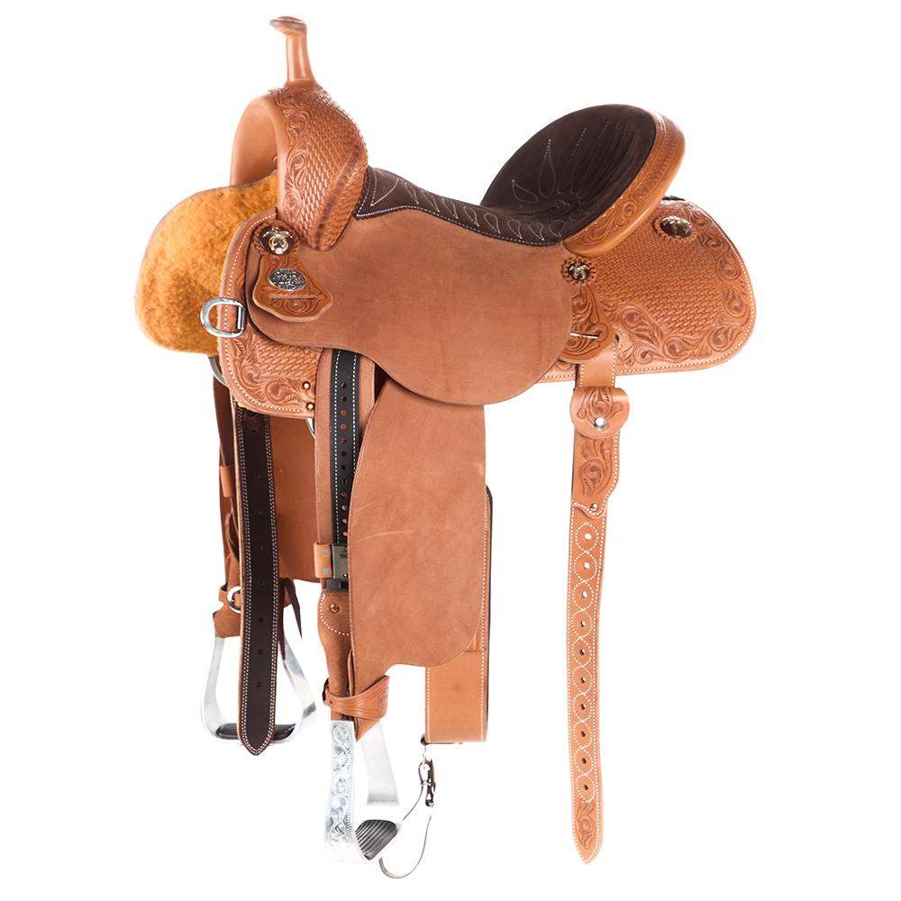 Martin Saddlery 14.5in 1/2 Breed Natural Stingray Barrel Saddle — NRS