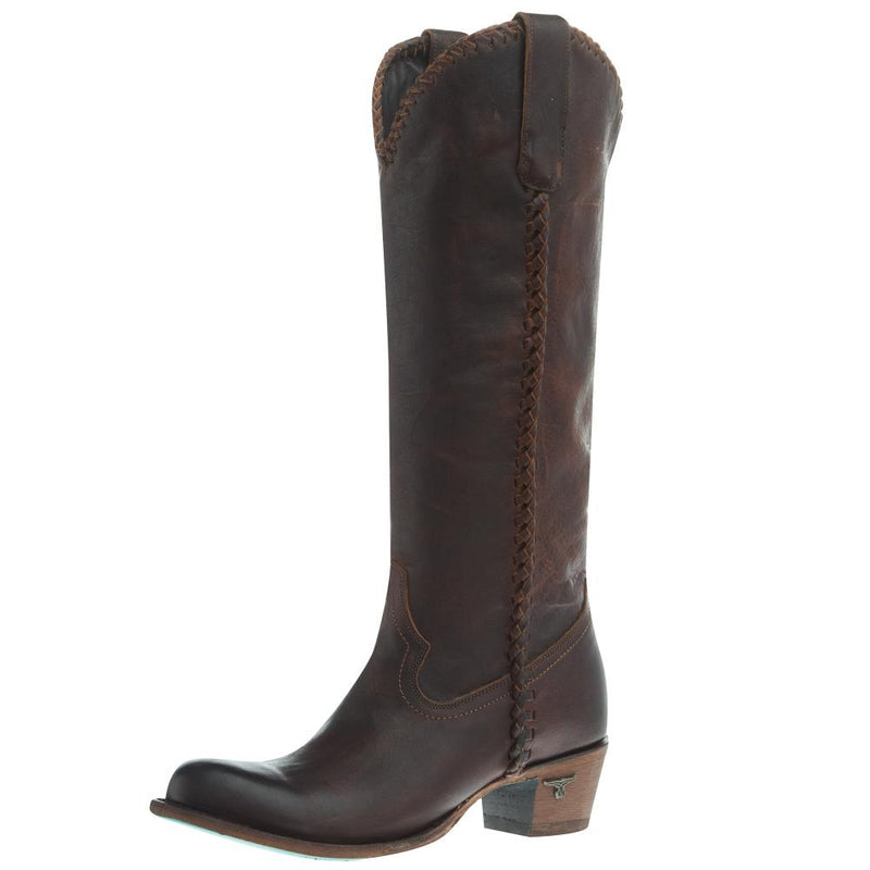 Women's Plain Jane Cognac 15in. Top Round Toe Boot