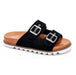 Corkys Footwear Women's Dash Black Shimmer Sandal