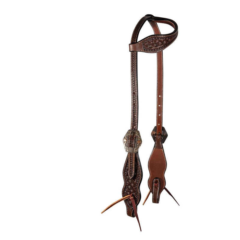 Chocolate Carapace Single Ear Headstall