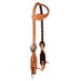 Floral Rough Out Single Ear Headstall