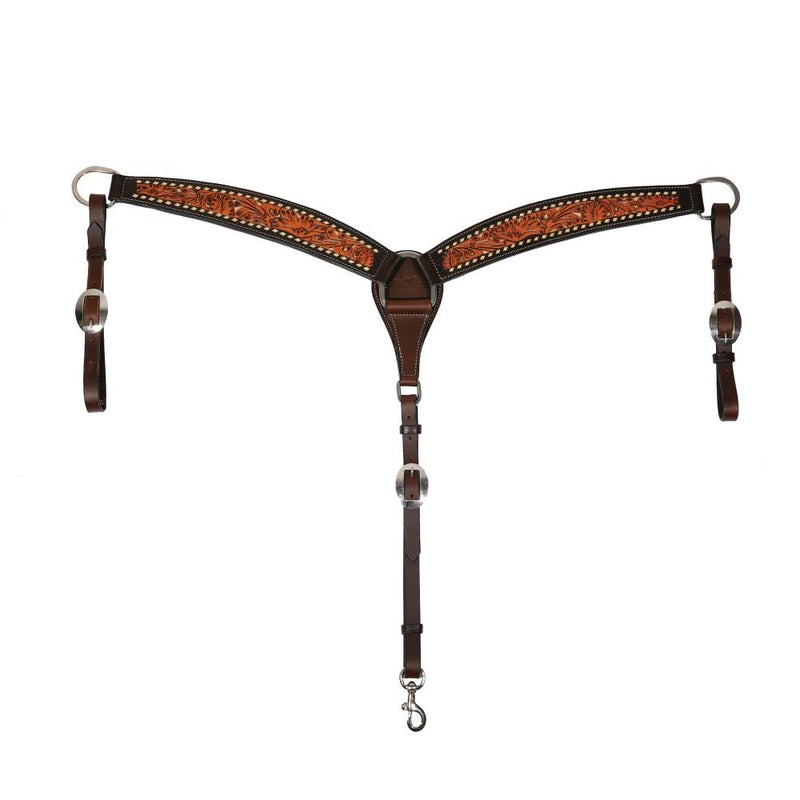 Filigree Buckstitched 2 Inch Breast Collar