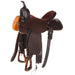 Chocolate 14in 1/2 Breed Coarse Weave BTR Barrel Saddle