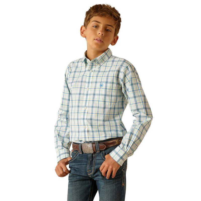 Boy's Pro Series Phelix Plaid Button Down Shirt