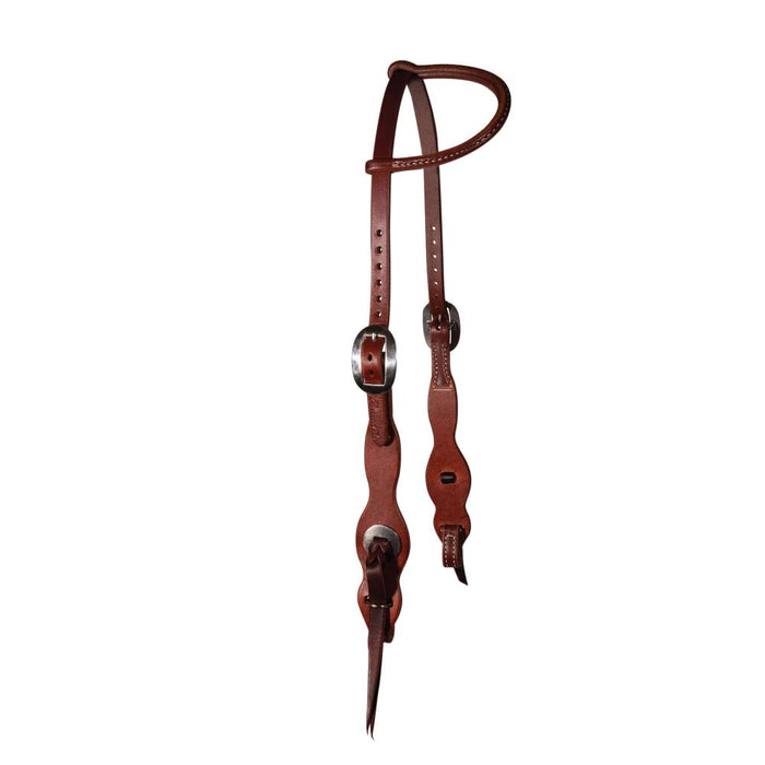 Quick Change Tassel Leather Oiled Single Ear Headstall