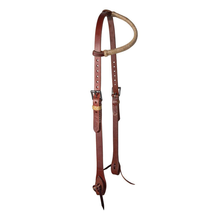 5/8 Inch Rawhide Oiled Single Ear Headstall