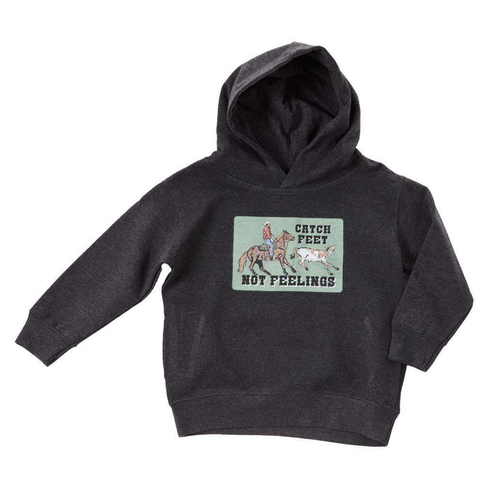 The Whole Herd Youth Catch Feet Charcoal Hoodie