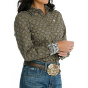 Women's Printed Button Down Shirt