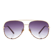 Hollywood Aviator Gradient Grey Sunglasses