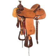 Nrs Competitors Heavy Oil 1/8 Breed Combo Tooled Team Roping Saddle