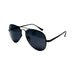Tex Black Aviator Sunglasses