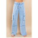 Women's Blue Cargo Pants