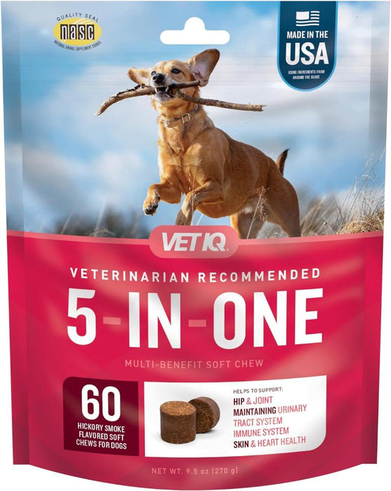 Vet 5-in Multi Benefit Soft Chew 60ct