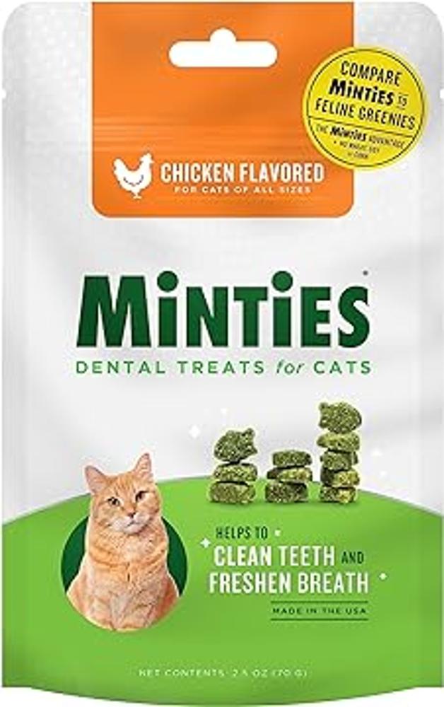 Minties Dental Chicken Treats for Cats 2.5oz