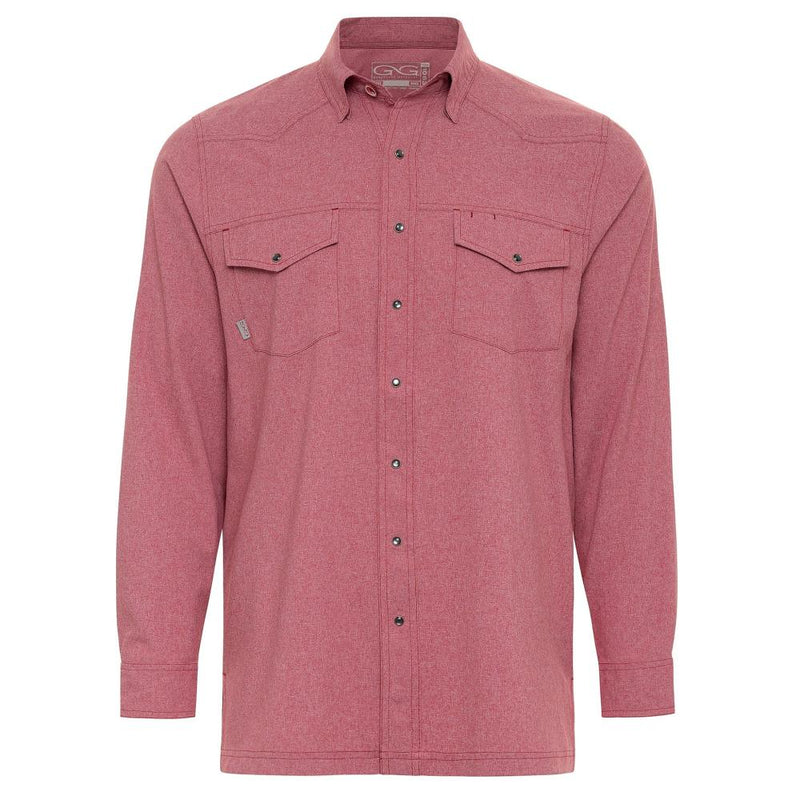 Men's Crimson Pearl Snap Shirt