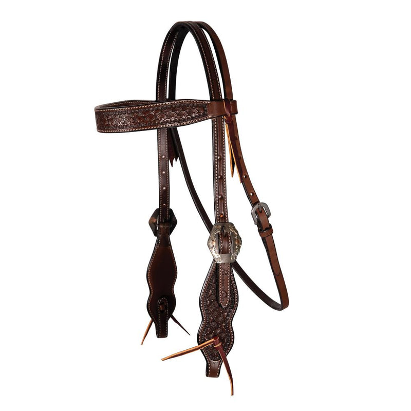 Chocolate Carapce Browband Headstall