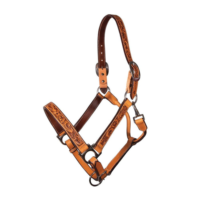 Apple Blossom Leather Horse Halter