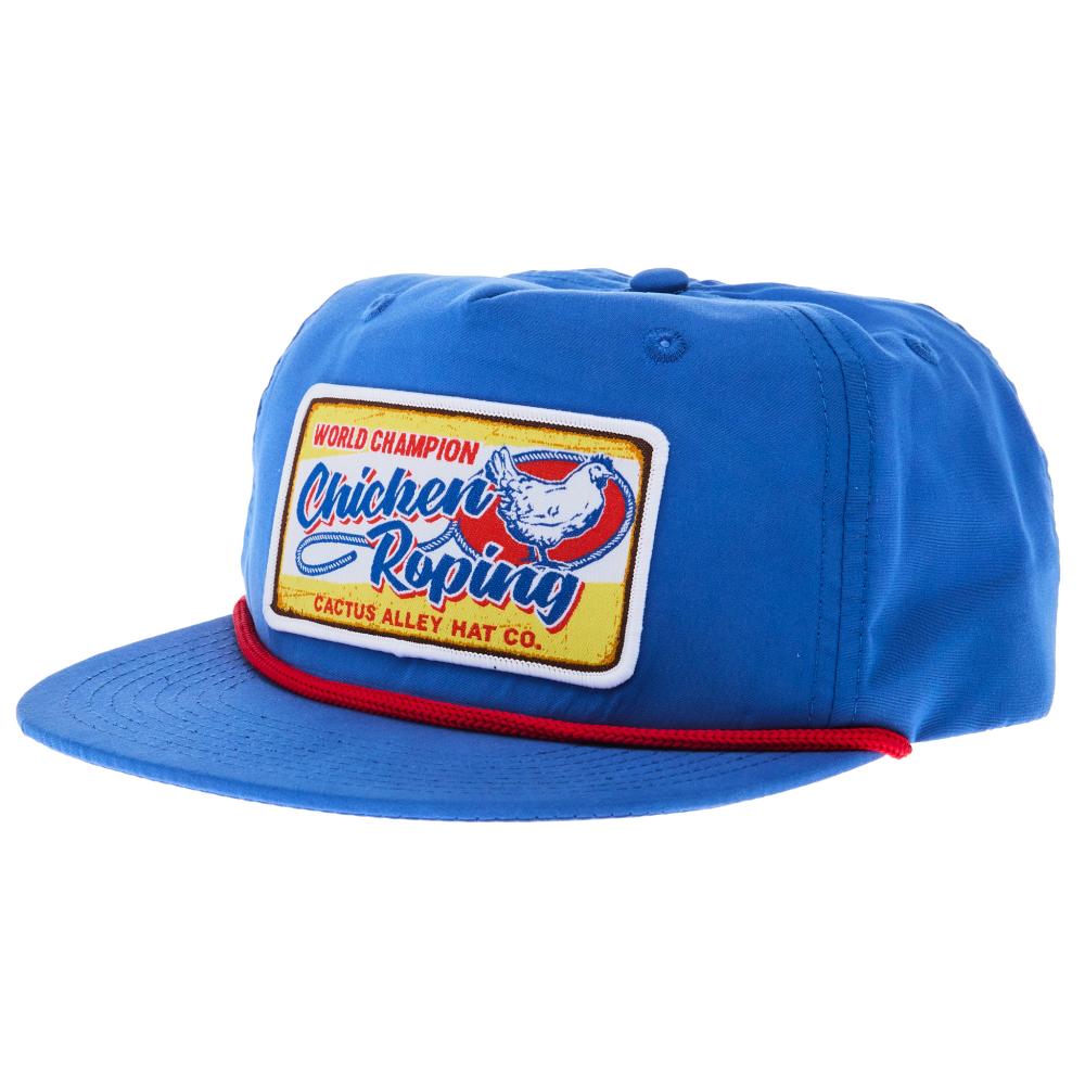 Cactus Alley Hat Co Mens Chicken Choking Royal Cap