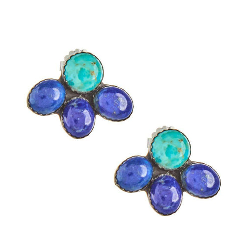 Horse Money Turquoise Carter Turquoise and Lapis Earrings