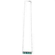 Horse Money Turquoise 18in. Bar Necklace