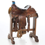 Fort Worth Saddlery 14.5in Used Team Roping Saddle