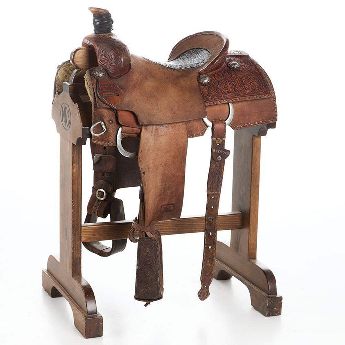 14.5in Used Platinum Team Roping Saddle