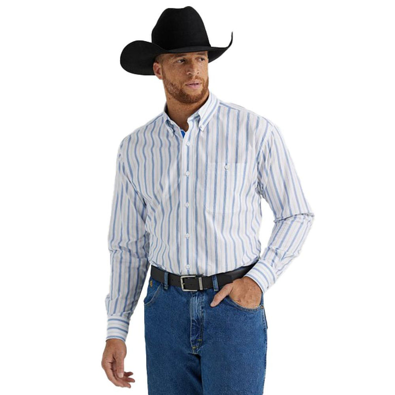 Men's George Strait Striped Button Down Shirt