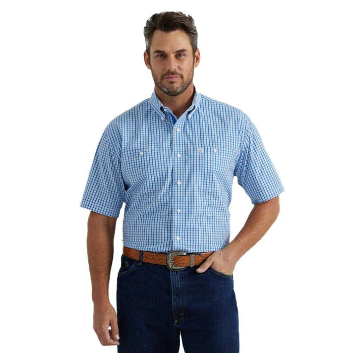 Men's George Strait Blue Button Down Shirt