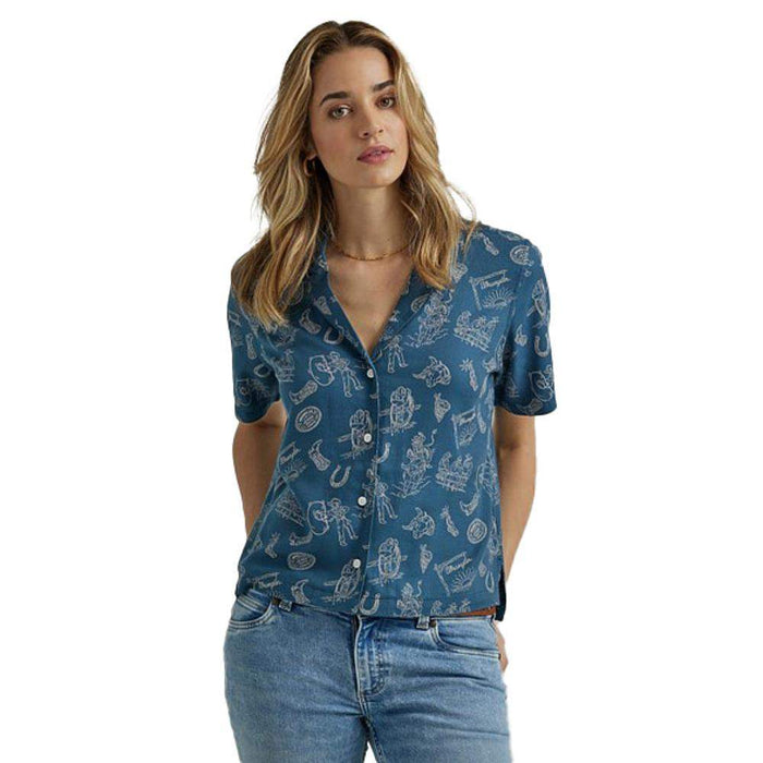 Wrangler Women's Retro Coconut Cowbelle Top