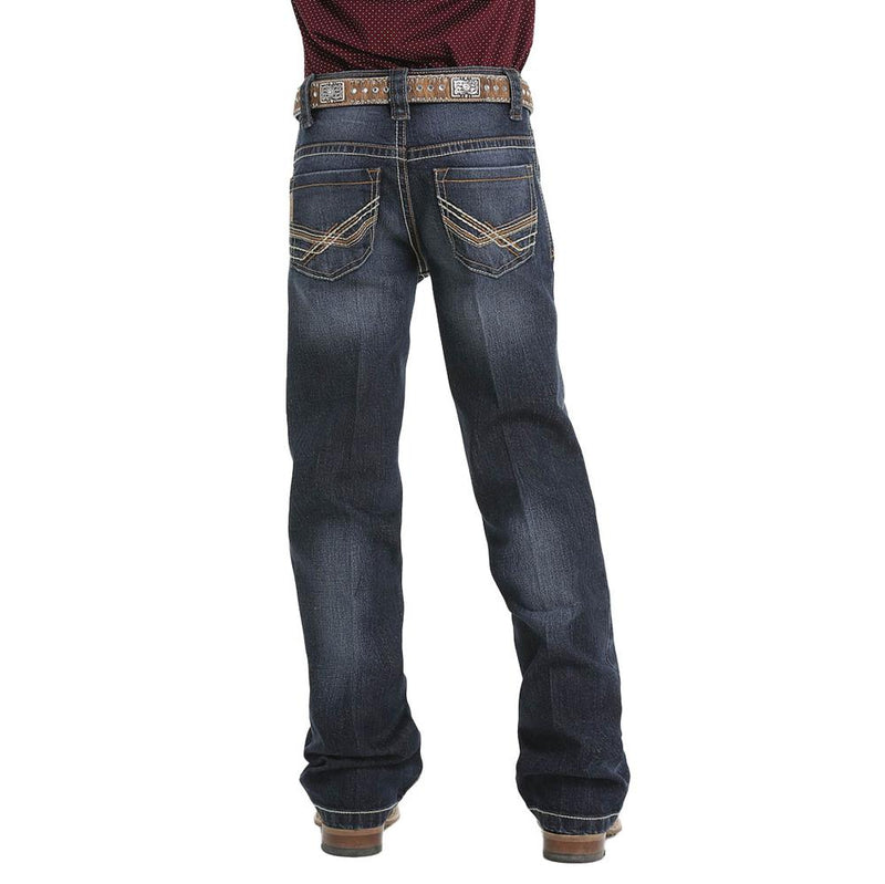 Boy's Relaxed Fit Dark Wash Jeans
