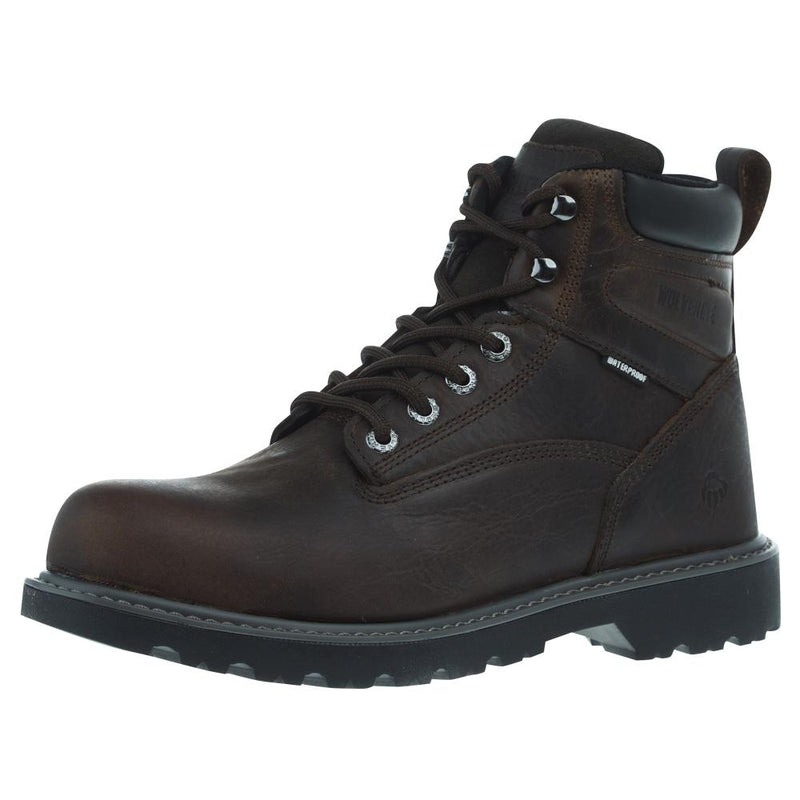 Men`s Floorhand 6In Dark Brown Steel Toe Work Boot