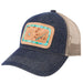 Women's Denim and Tan Chunk Cap