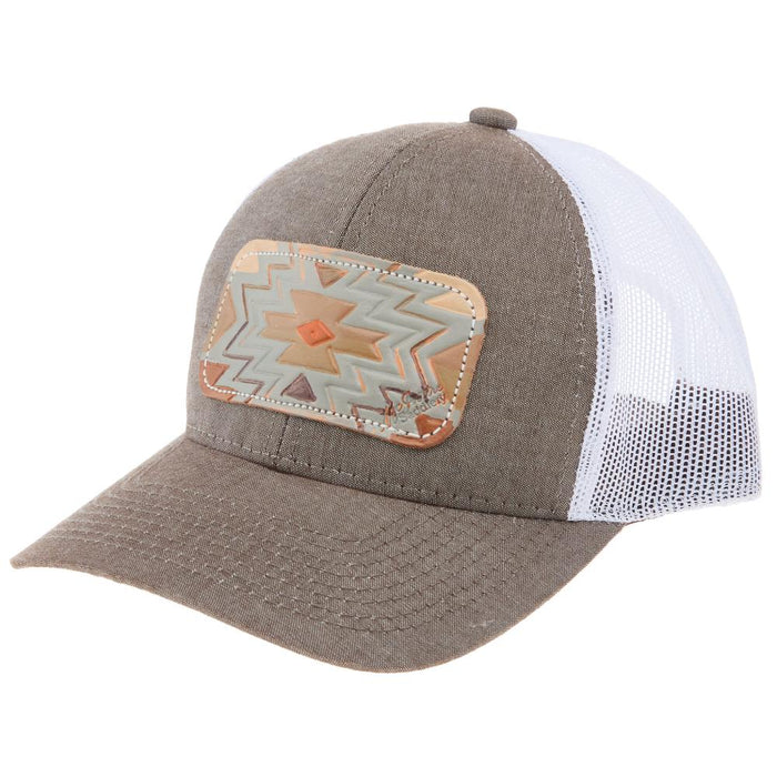 Women's Brown and White Amarillo Aztec Cap