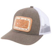 Brown and White Chunk Cap