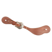 Natural Harness Leather Deadwood Buckle Spur Strap