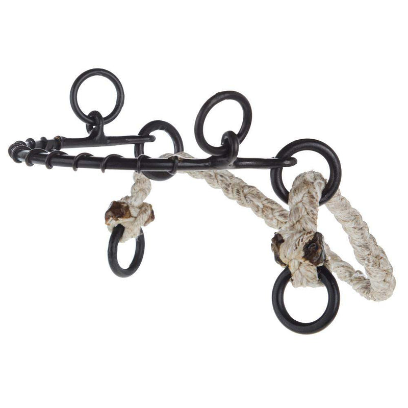 Dutton Bits Wire Noseband Hackamore with Sliding Curb Strap