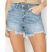Risen Jeans Women's High Rise Light Wash Shorts
