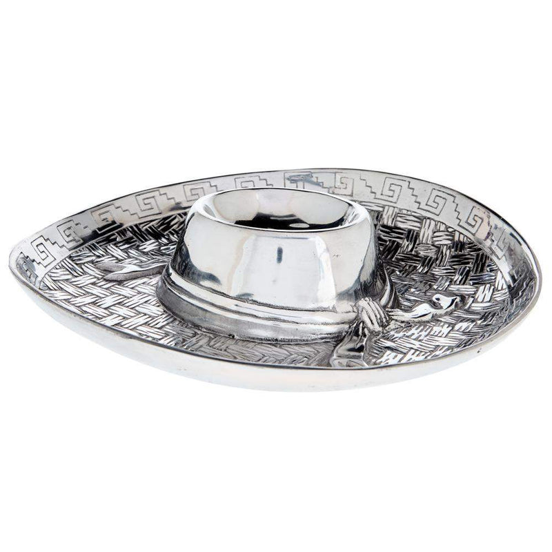 Lmt Design Pewter Sombrero Chip Dip Server