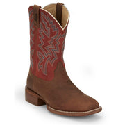 Mens Frontier Guy Brown Vamp 11in Orange Cowhide Top