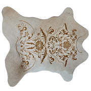 Baroque Mini Brown on Beige Cowhide