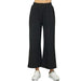 See And Be Seen Women's Black Textured Cropped Pants