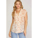 She & Sky Women's Cream Printed Top