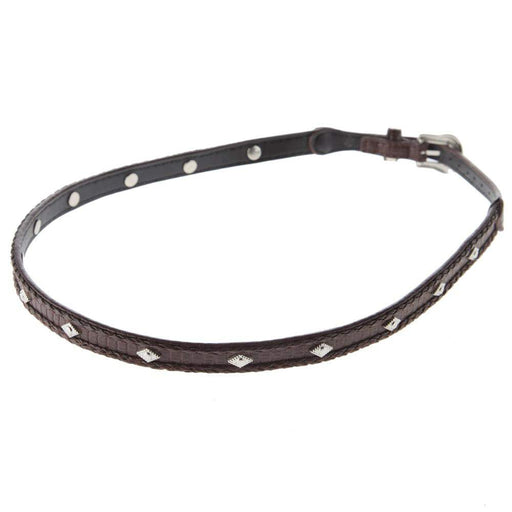 Rodeo King Brown Lizard Print with Diamond Concho Hat Band