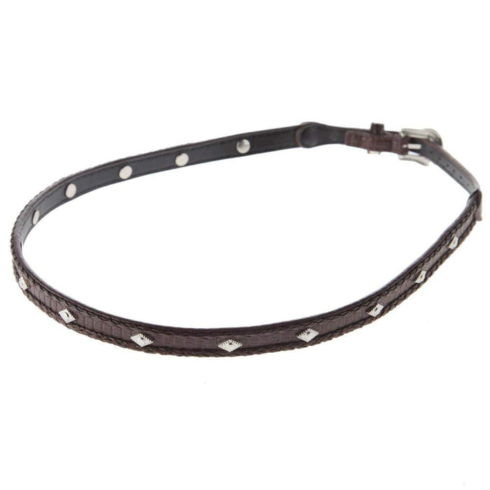 Rodeo King Brown Lizard Print with Diamond Concho Hat Band