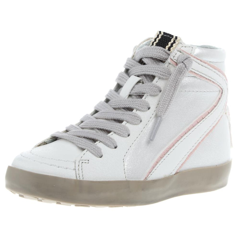Rooney Toddlers Metallic White High Top Sneaker