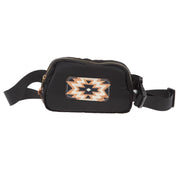 Black and White Aztec Belt Bag