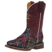 Kids Prismatic Vamp with Ikat Sole Boot