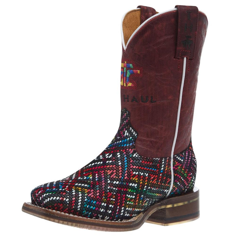 Kids Prismatic Vamp with Ikat Sole Boot