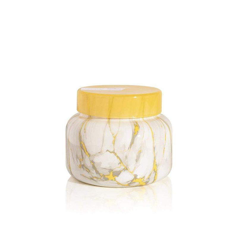 Capri Blue Pineapple Flower Modern Marble Signature Jar Candle
